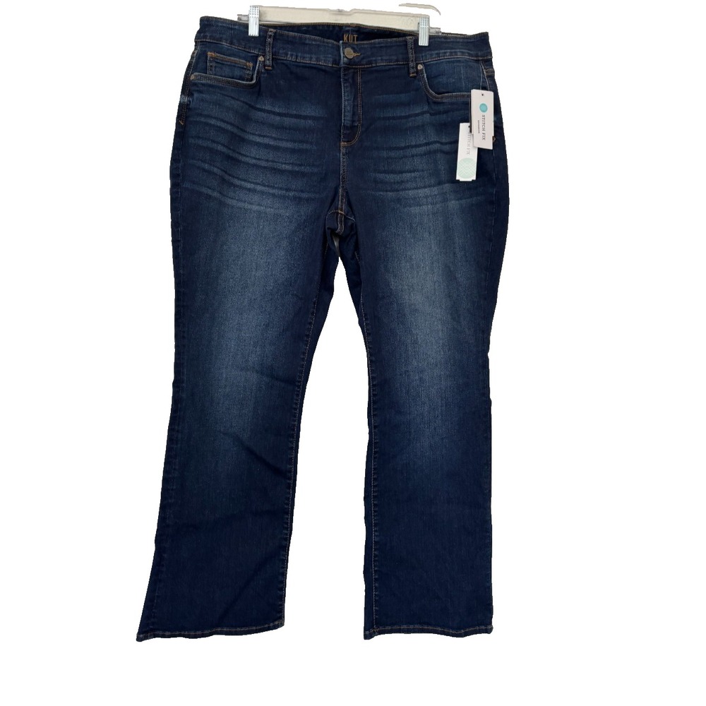 New Kut from the Kloth Jeans 20W Blue Karen Baby Boot Polished Boho Western Chic